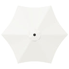 Garten-Sonnenschirm 230 x 230 cm Polyester Rechtwinklig Creme