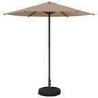 Garten-Sonnenschirm 230 x 230 cm Polyester Rechtwinklig Taupe