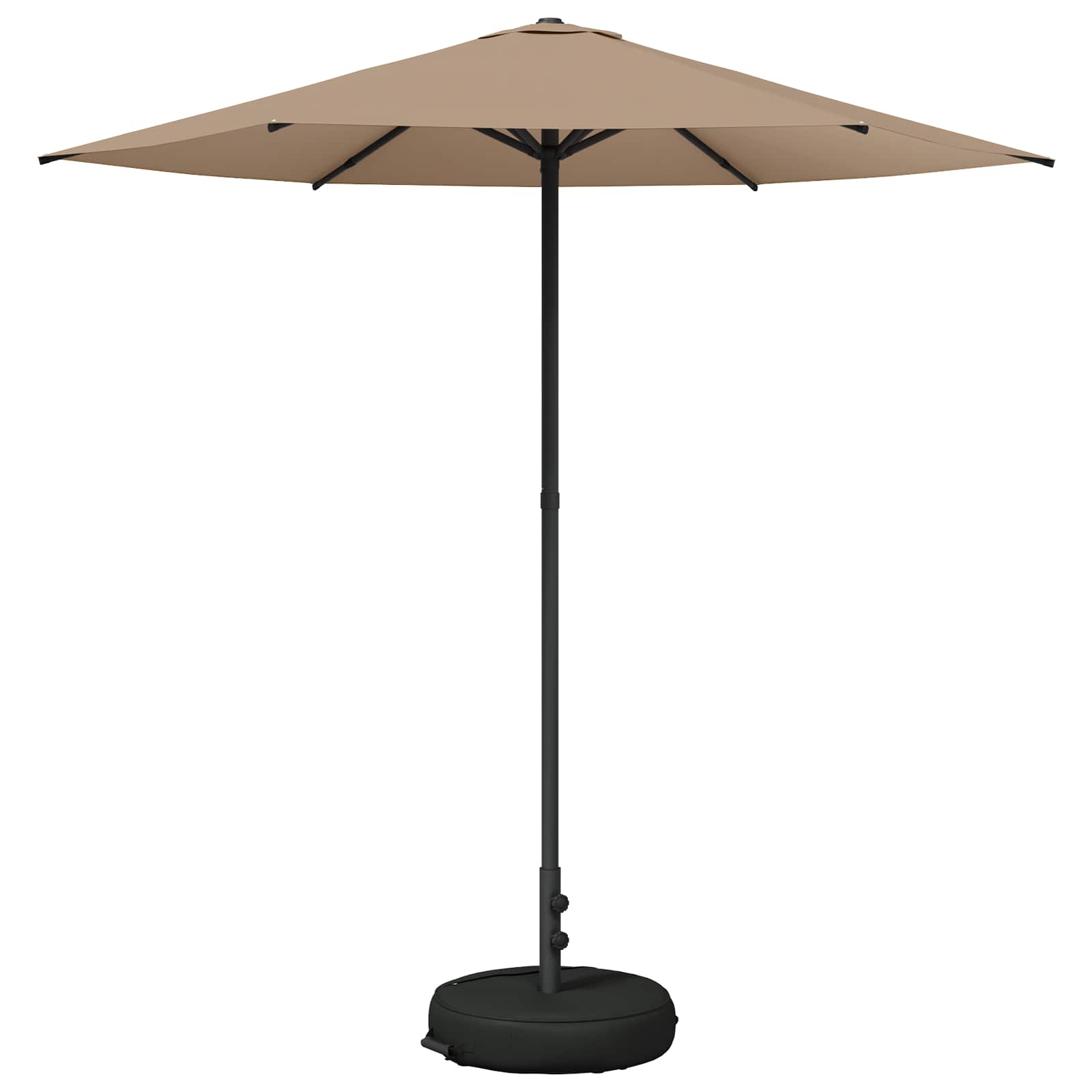 Garten-Sonnenschirm 230 x 230 cm Polyester Rechtwinklig Taupe