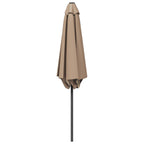 Garten-Sonnenschirm 230 x 230 cm Polyester Rechtwinklig Taupe
