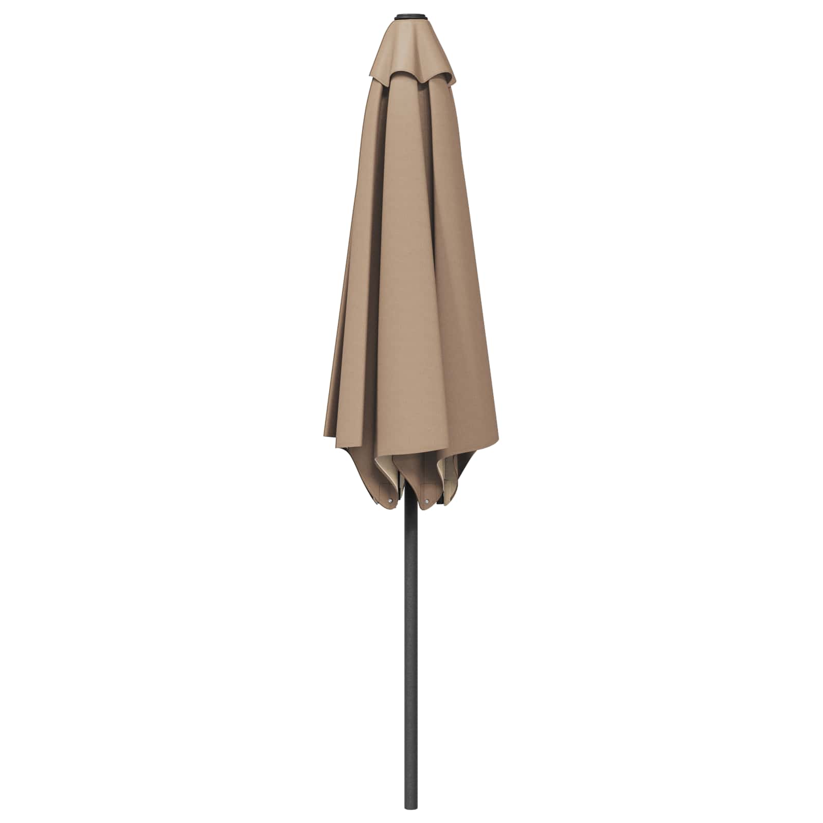 Garten-Sonnenschirm 230 x 230 cm Polyester Rechtwinklig Taupe