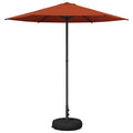 Garten-Sonnenschirm 230 x 230 cm Polyester Rechtwinklig
