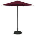 Garten-Sonnenschirm 230 x 230 cm Polyester Rechtwinklig