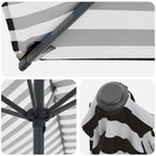 Garten-Sonnenschirm 270 x 270 cm Polyester Rechtwinklig