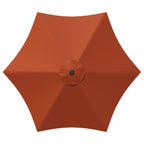 Garten-Sonnenschirm 300 x 300 cm Polyester Rechtwinklig