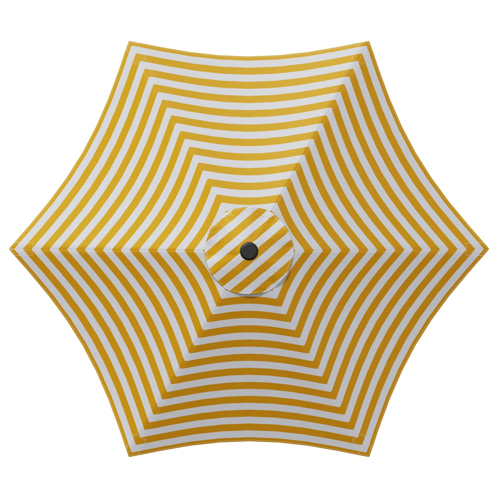 Garten-Sonnenschirm 300 x 300 cm Polyester Rechtwinklig