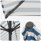 Garten-Sonnenschirm 300 x 300 cm Polyester Rechtwinklig