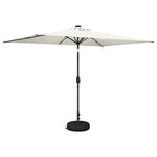 Garten Sonnenschirm mit LED-Lichtern 200 x 300 cm Polyester