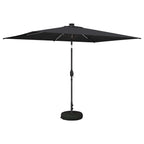 Garten Sonnenschirm mit LED-Lichtern 200 x 300 cm Polyester