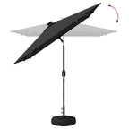 Garten Sonnenschirm mit LED-Lichtern 200 x 300 cm Polyester