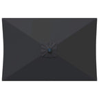Garten Sonnenschirm mit LED-Lichtern 200 x 300 cm Polyester