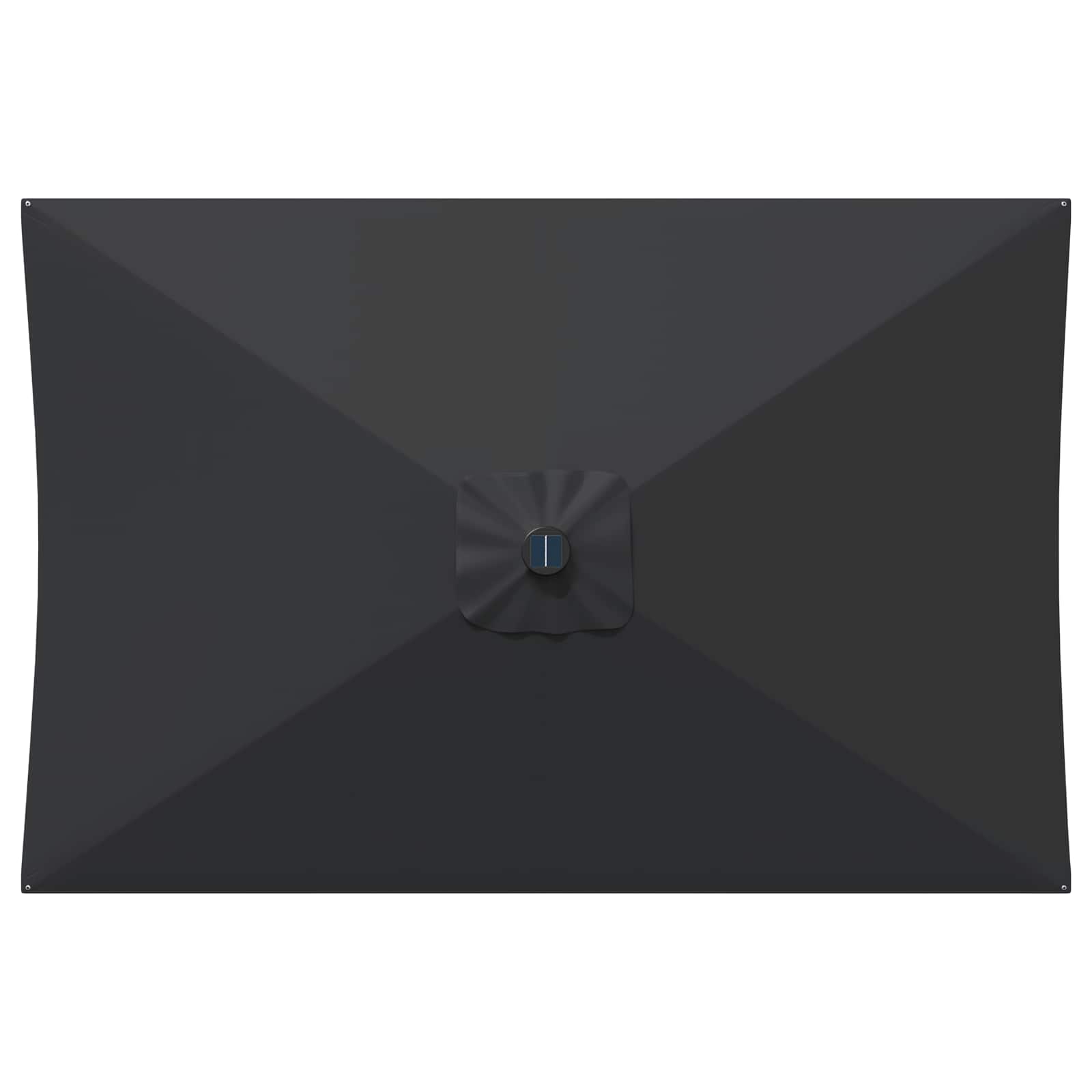Garten Sonnenschirm mit LED-Lichtern 200 x 300 cm Polyester