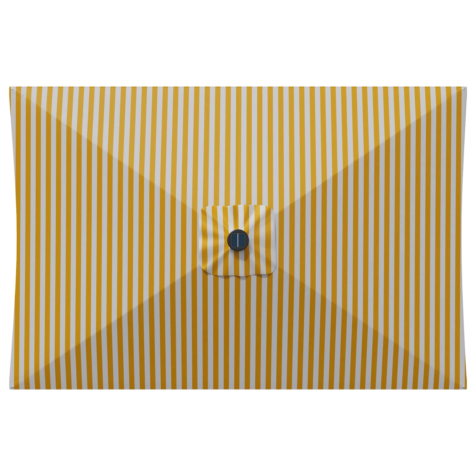 Garten Sonnenschirm mit LED-Lichtern 200 x 300 cm Polyester