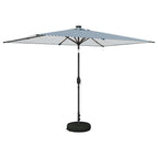 Garten Sonnenschirm mit LED-Lichtern 200 x 300 cm Polyester