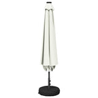 Garten Sonnenschirm mit LED-Lichtern 230 x 230 cm Polyester