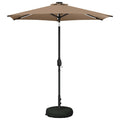 Garten Sonnenschirm mit LED-Lichtern 230 x 230 cm Polyester