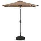 Garten Sonnenschirm mit LED-Lichtern 230 x 230 cm Polyester