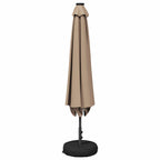 Garten Sonnenschirm mit LED-Lichtern 230 x 230 cm Polyester