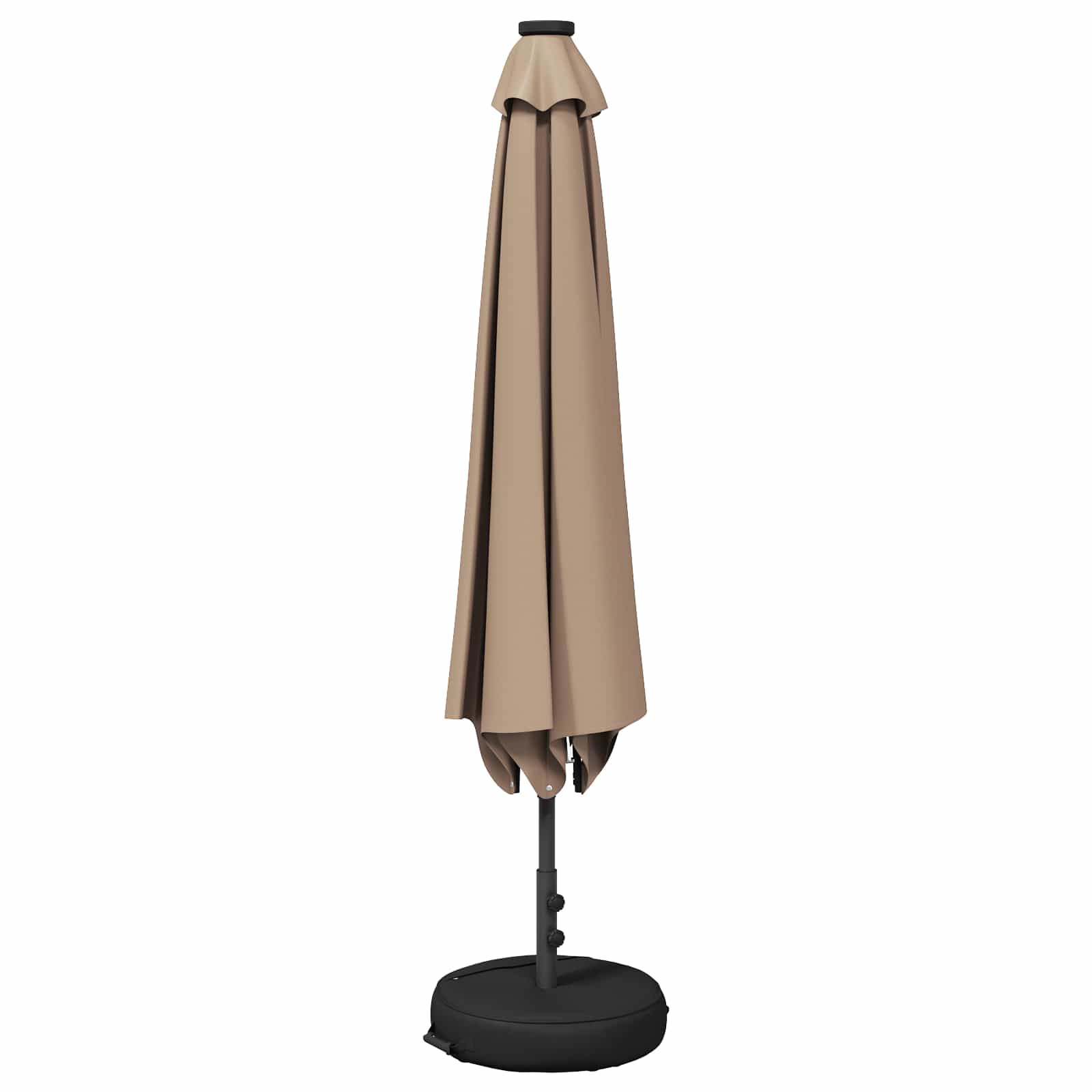 Garten Sonnenschirm mit LED-Lichtern 230 x 230 cm Polyester