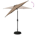 Garten Sonnenschirm mit LED-Lichtern 230 x 230 cm Polyester