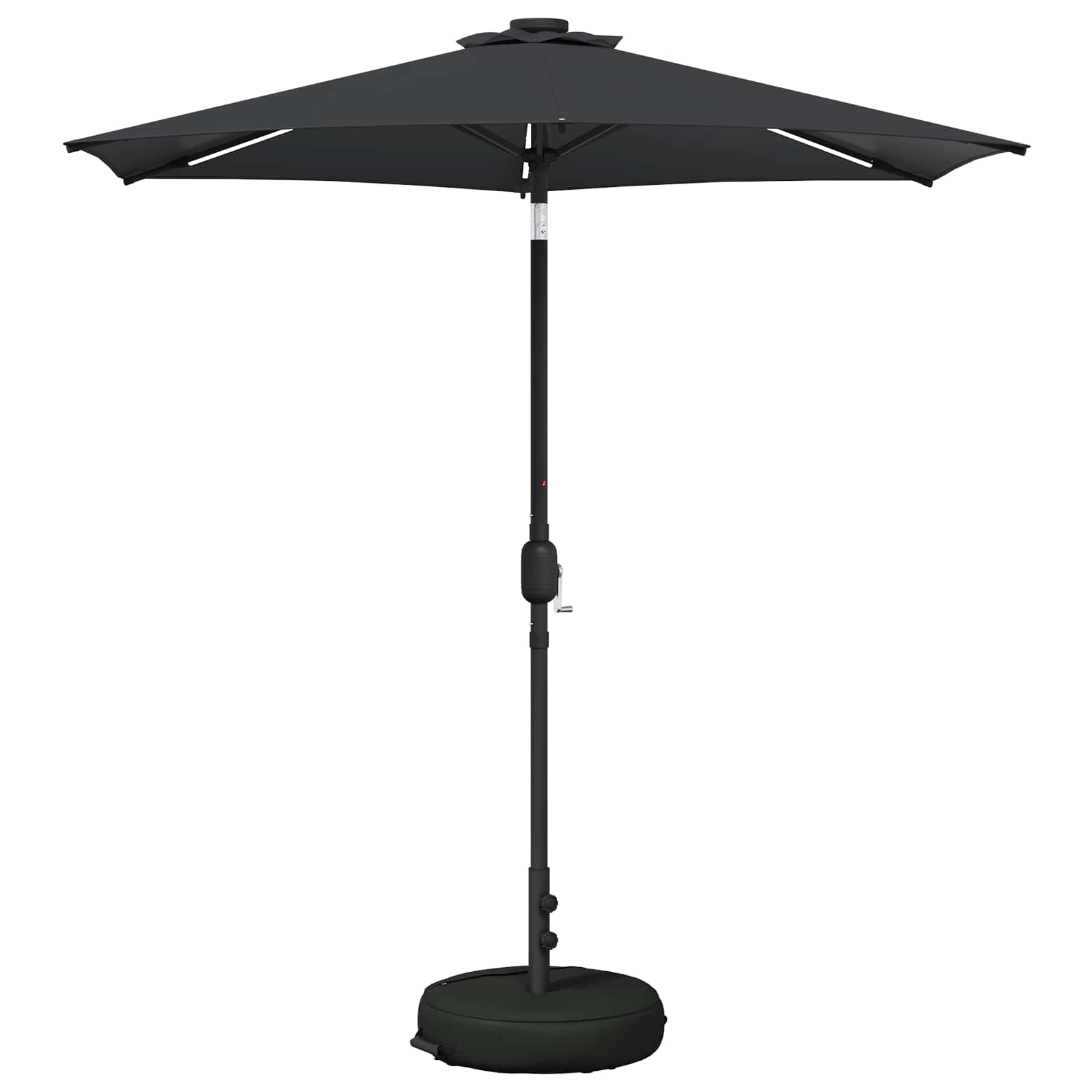 Garten Sonnenschirm mit LED-Lichtern 230 x 230 cm Polyester