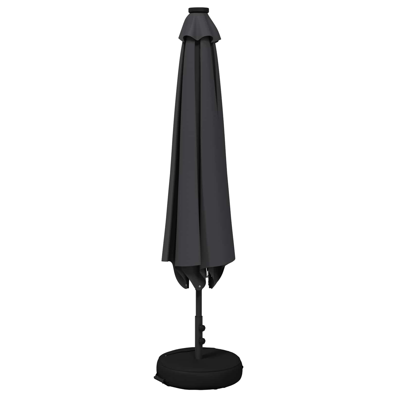 Garten Sonnenschirm mit LED-Lichtern 230 x 230 cm Polyester
