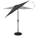 Garten Sonnenschirm mit LED-Lichtern 230 x 230 cm Polyester