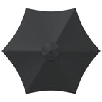 Garten Sonnenschirm mit LED-Lichtern 230 x 230 cm Polyester