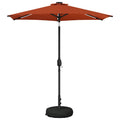 Garten Sonnenschirm mit LED-Lichtern 230 x 230 cm Polyester