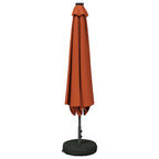 Garten Sonnenschirm mit LED-Lichtern 230 x 230 cm Polyester