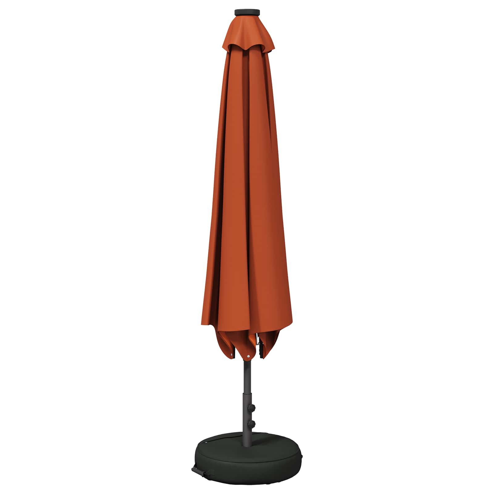 Garten Sonnenschirm mit LED-Lichtern 230 x 230 cm Polyester