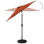 Garten Sonnenschirm mit LED-Lichtern 230 x 230 cm Polyester