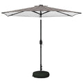 Garten Sonnenschirm mit LED-Lichtern 270 x 270 cm Polyester