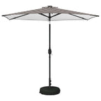 Garten Sonnenschirm mit LED-Lichtern 270 x 270 cm Polyester