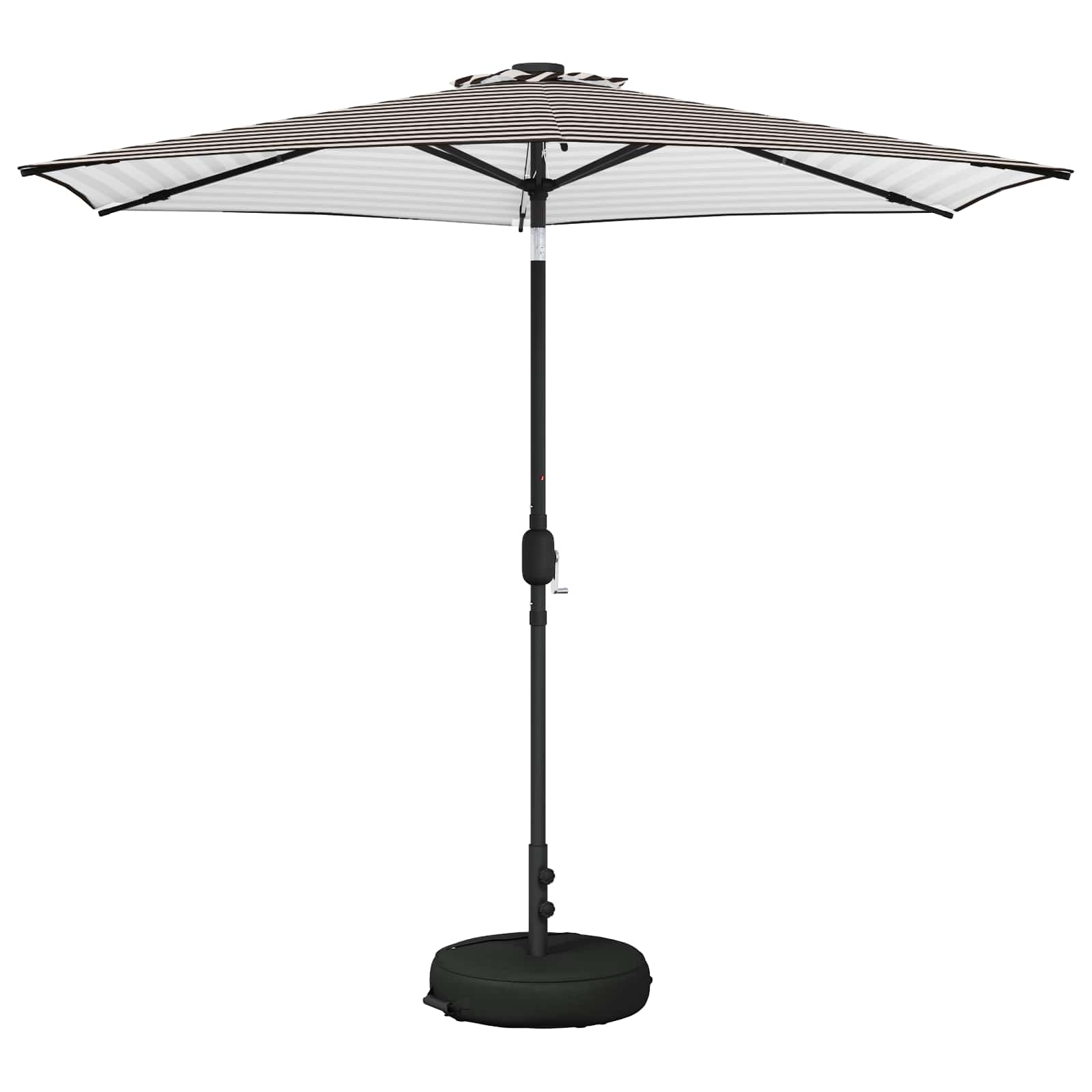 Garten Sonnenschirm mit LED-Lichtern 270 x 270 cm Polyester