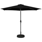 Garten Sonnenschirm mit LED-Lichtern 300 x 300 cm Polyester