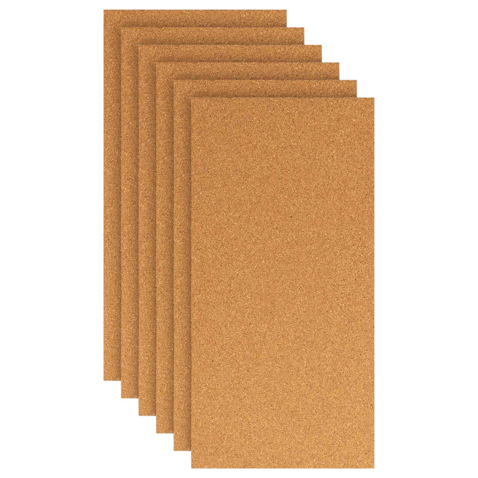Korkplatte 6 pcs 100 x 50 x 1 cm Kork Braun