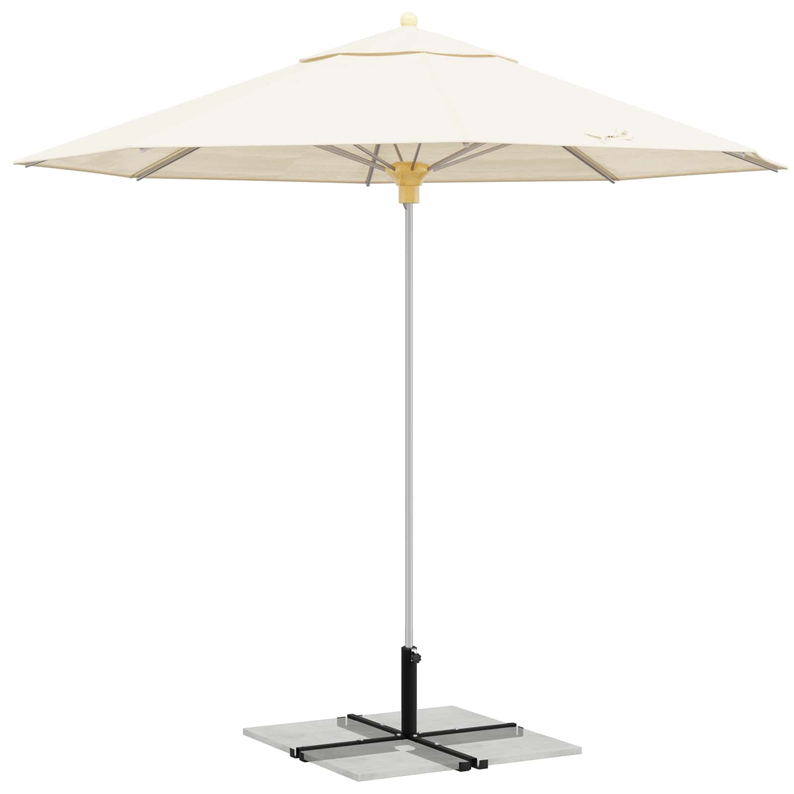 Parasolständer für 25–50 mm Stange Schwarz