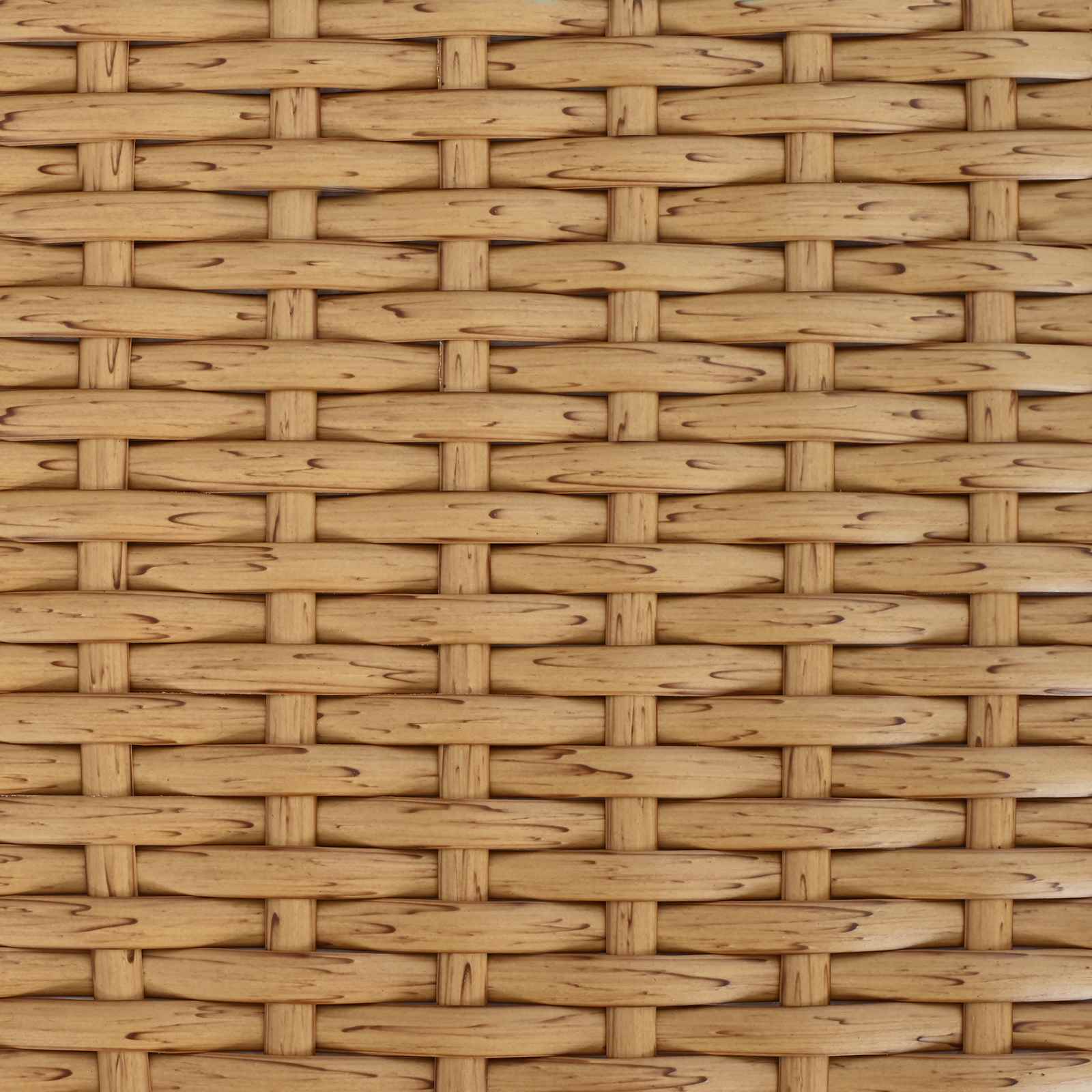 Gartentisch Natur 100 x 55 x 37 cm PE Rattan und Glas