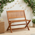 Kinderbank Braun 61 x 38 x 57 cm Massives Eukalyptus Holz