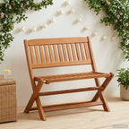 Kinderbank Braun 61 x 38 x 57 cm Massives Eukalyptus Holz