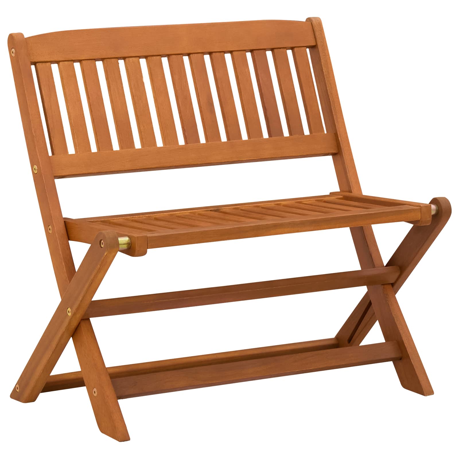 Kinderbank Braun 61 x 38 x 57 cm Massives Eukalyptus Holz