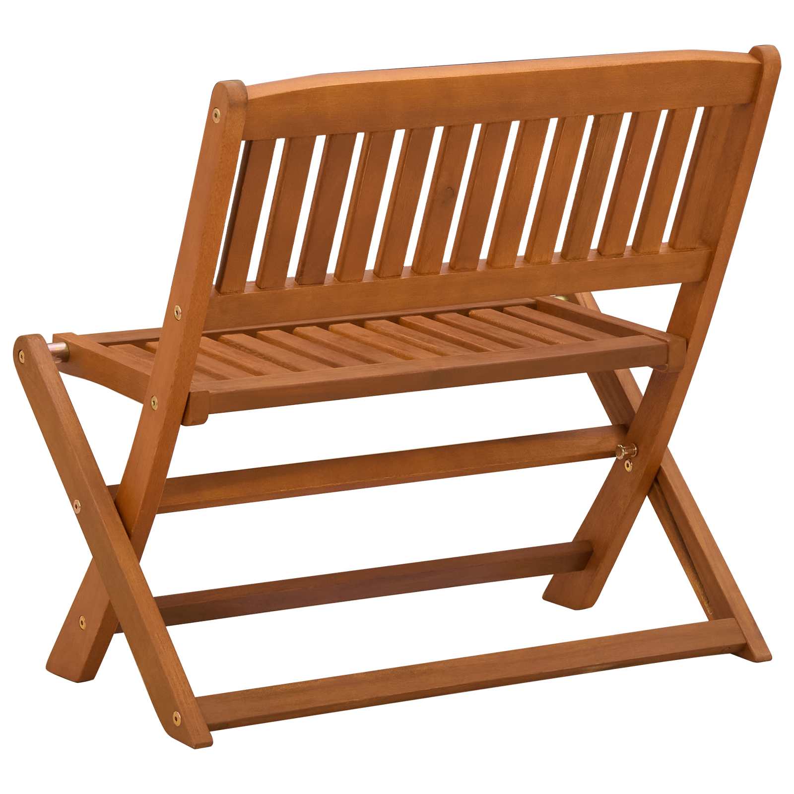 Kinderbank Braun 61 x 38 x 57 cm Massives Eukalyptus Holz