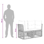 Gartensofa-set 12 pcs Beige Poly-Rattan