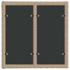 Gartensofa-set 14 pcs Beige und Cremeweiß Poly-Rattan