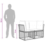 Outdoor-Sofagarnitur Natur Polyester