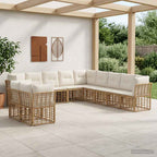 Outdoor-Sofagarnitur Natur Polyester