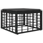 Outdoor-Sofagarnitur 12 pcs Schwarz und Dunkelgrau Polyester