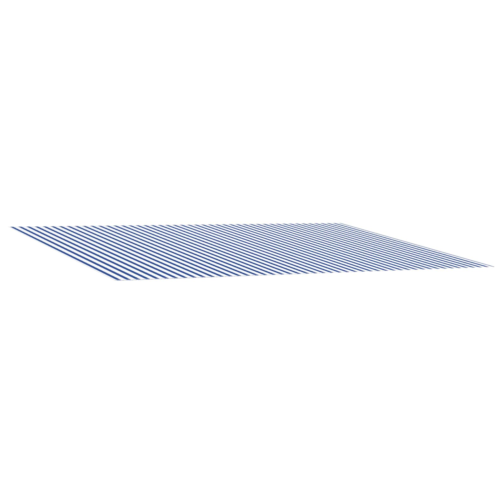 Markisenersatzstoff Blau und Weiß 300 x 200 cm Polyester