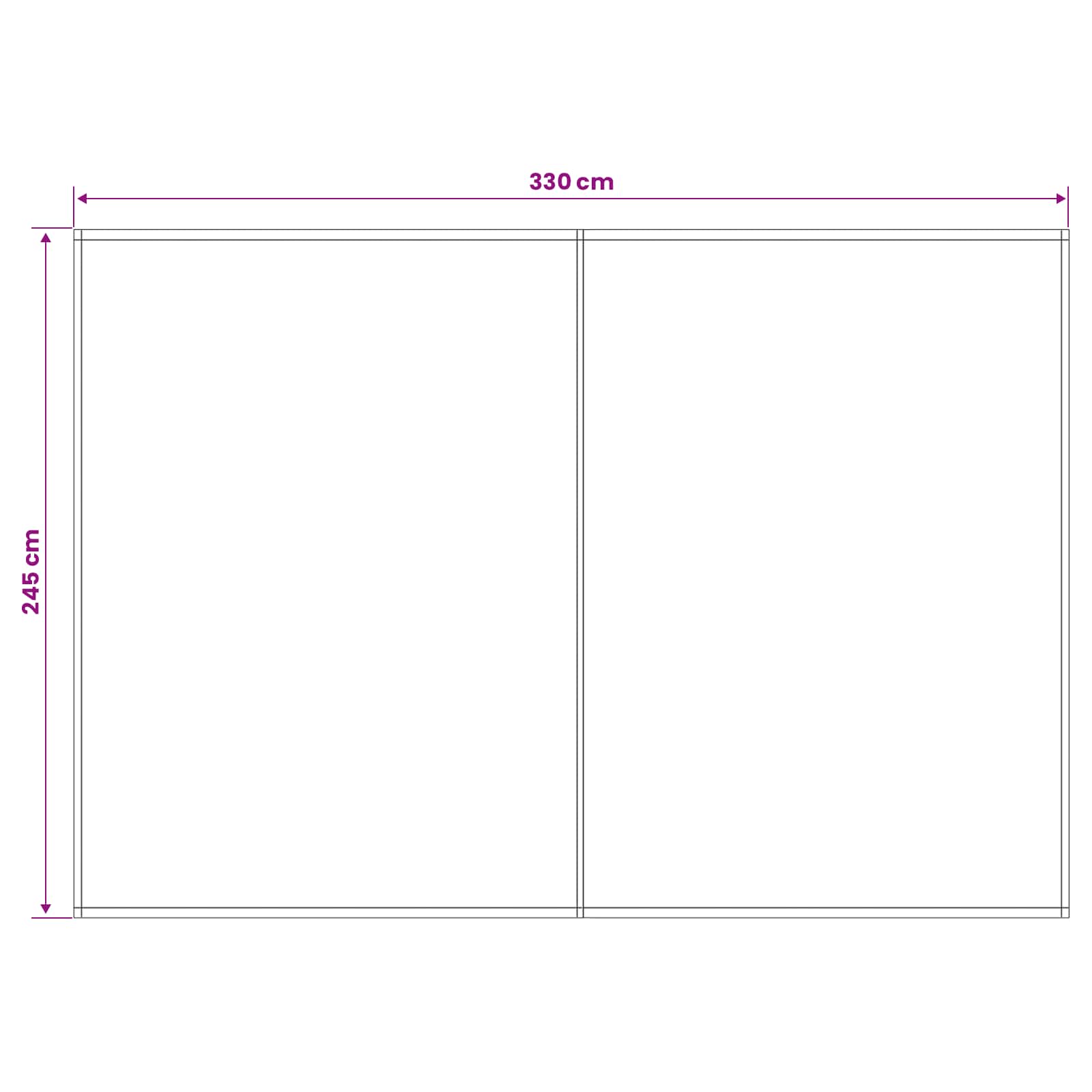 Markisenersatzstoff Blau und Weiß 350 x 250 cm Polyester